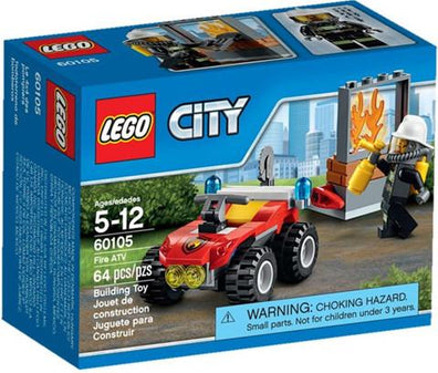LEGO Set-Fire ATV (2016)-Town / City / Fire-60105-1-Creative Brick Builders
